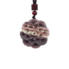 Jade Flower Pendant Gifts for Women Gift Natural Jewelry Charms Necklace