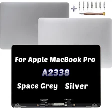 LCD Screen Display Assembly MacBook Pro 13" M1 A2338 2020 EMC 3578 Gray Silver