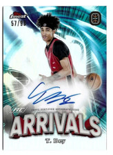 2022-23 Tyler Bey Topps Finest Overtime Elite Arrivals Rookie Auto 57/99