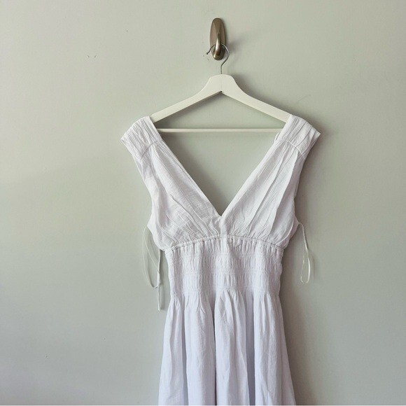 New Abercrombie & Fitch Crinkle Textured Smocked Waist Maxi