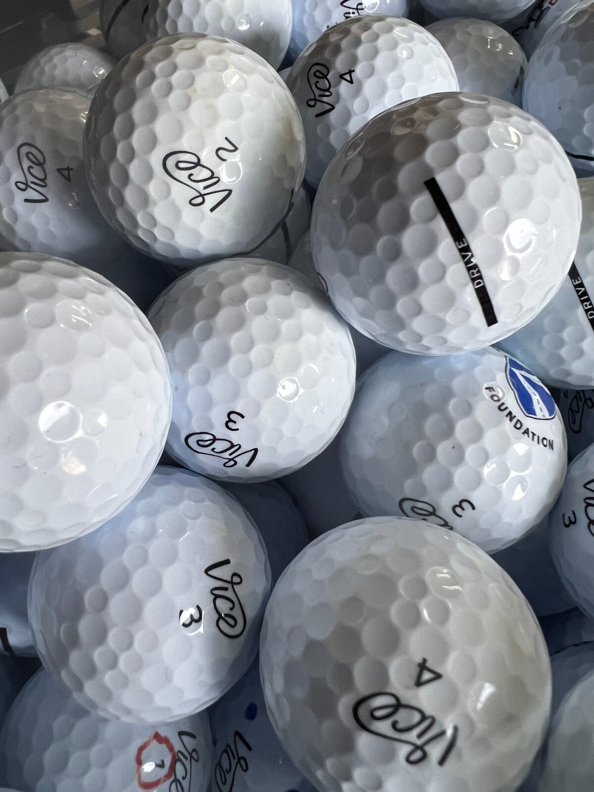 24 Vice Drive Near Mint AAAA Used Golf Balls