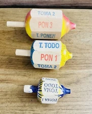 3 Wood Toma Todo 1 Big, 1 Medium, And 1 Small Mexican Traditional Toy