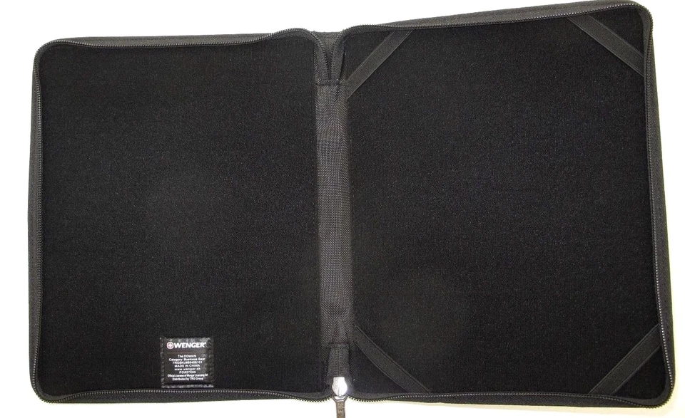 NEW Wenger 'Domain' 10" Zippered Tablet/eReader Case  Black w/Logo - Image 3 of 4