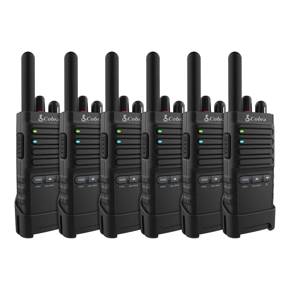Cobra PX650-BCH6 6-Pack Professional Business 2 Way FRS Walkie Talkie Radios - Image 4 of 4