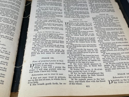 (RB-707) VINTAGE 1946 Holy Bible "The Good Leader" King James John A Dickson Pub - Bild 14 von 20