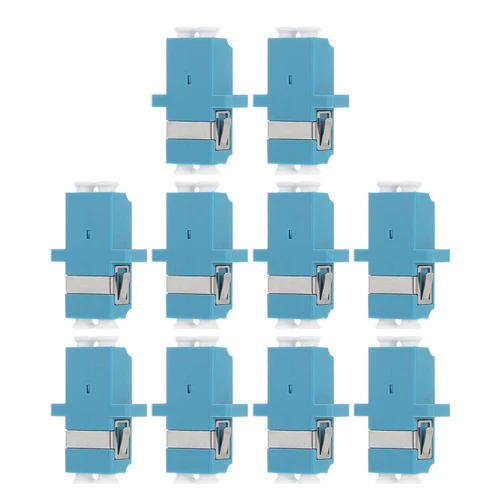 10pcs Plastic Fiber Optic Adapter Simplex Single Mode Fiber Optical Coupler