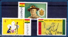 Ghana 1867 MNH 3v, Ragazzi Scout, Baden Powell 