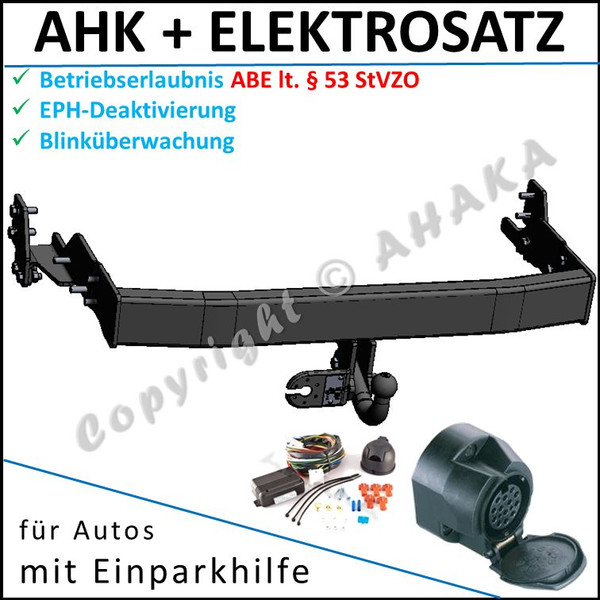 AHK + E-Satz ES13 FüR KIA Sorento 2000–2006 AnhäNgevorrichtung Eph-Abschaltung-image
