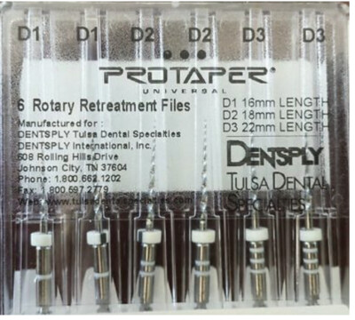 Dental Dentsply ProTaper Universal Rotary Retreatment Files Assorted Pack D1-D3