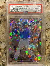 2018 Panini National VIP Vladimir Guerrero JR #VG Cracked Ice PSA 10 - #20/50