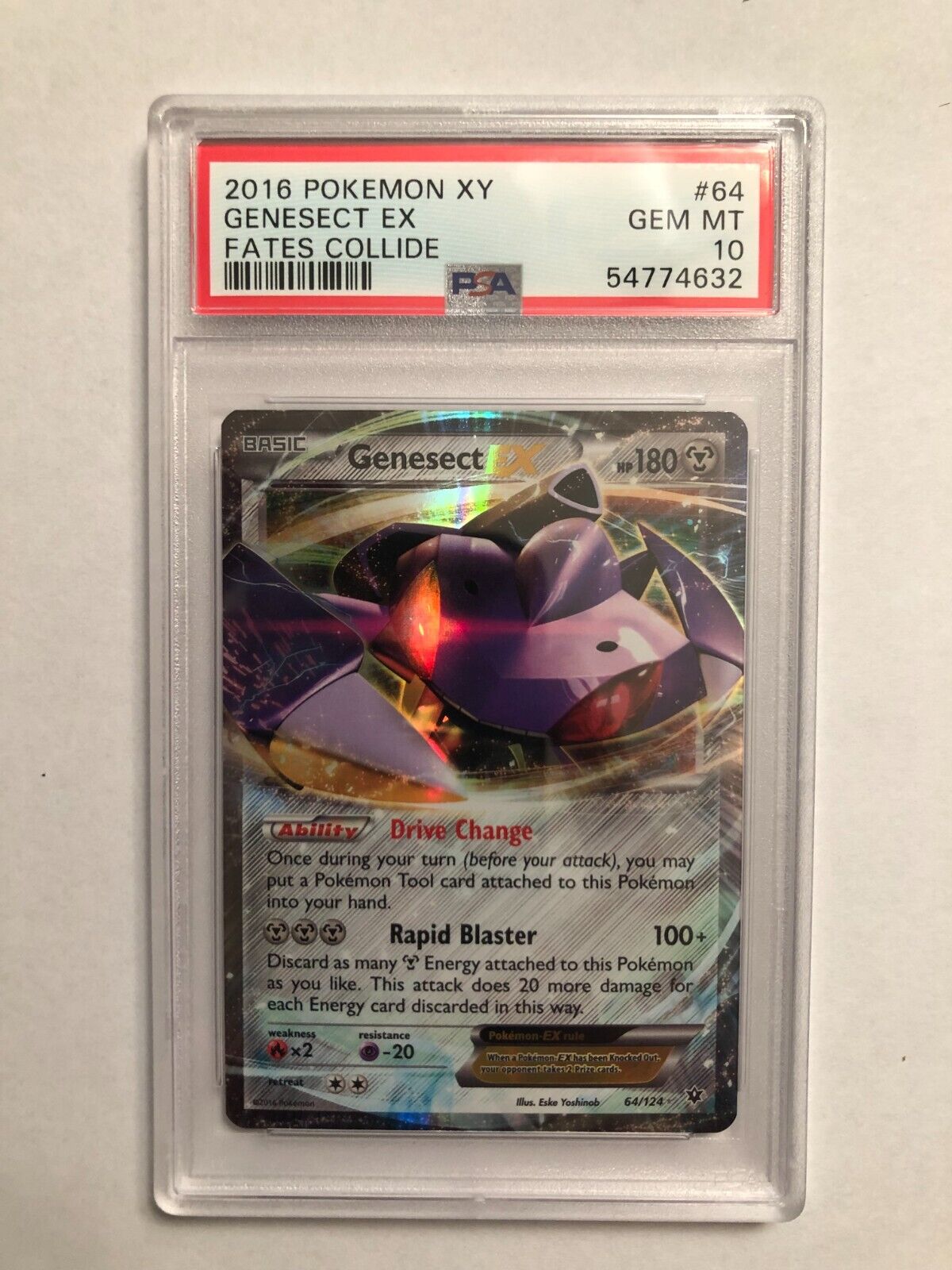 Pokemon - Genesect-EX (64/124) - XY Fates Collide - Holo