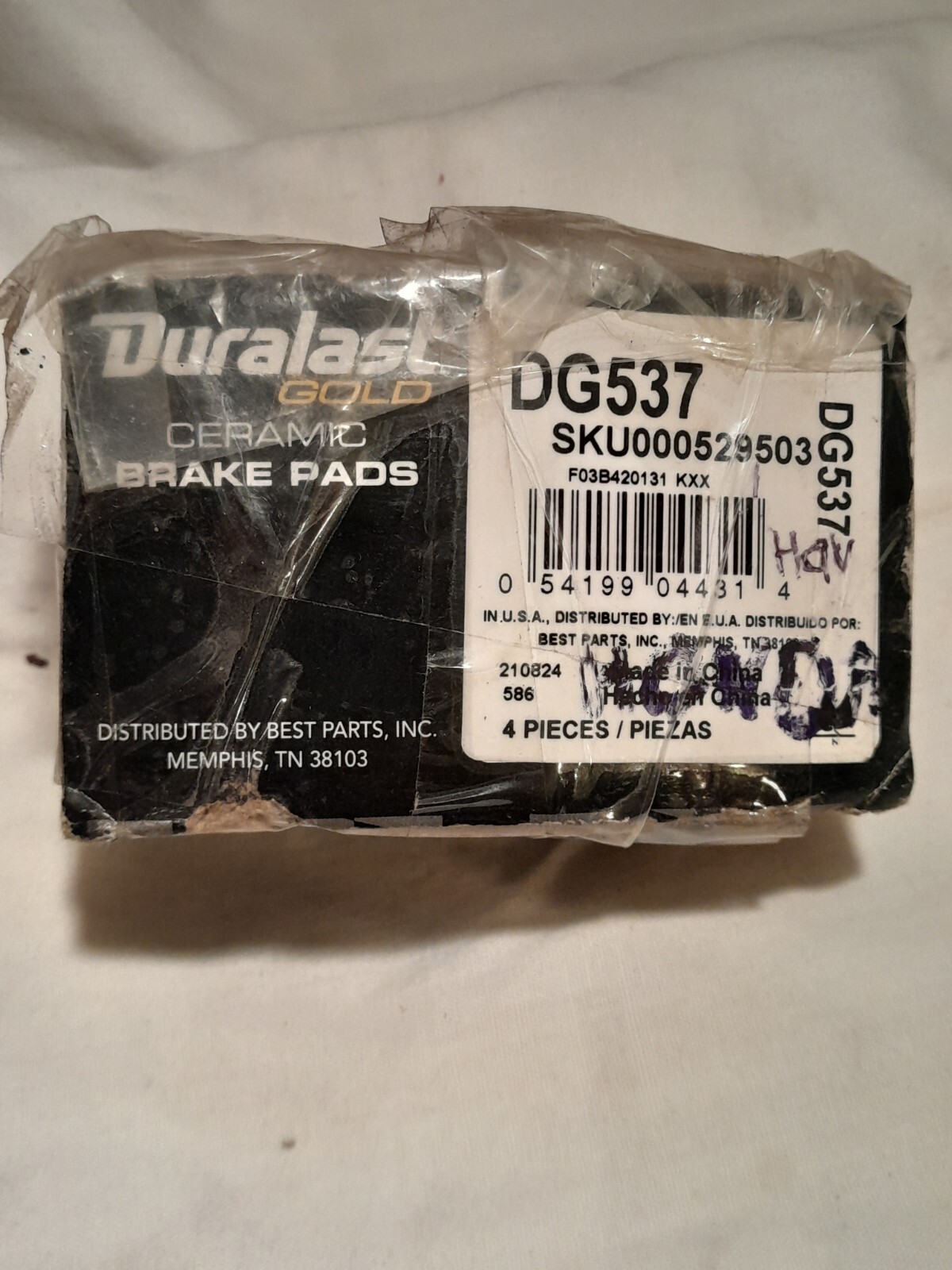Duralast Gold Brake Pads 8 PC (Rear) DG537 eBay