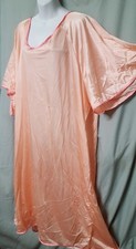 Woman Within PEACH PINK NIGHTGOWN SEXY COMFORTABLE Calf SIZE 2X 60" BUST