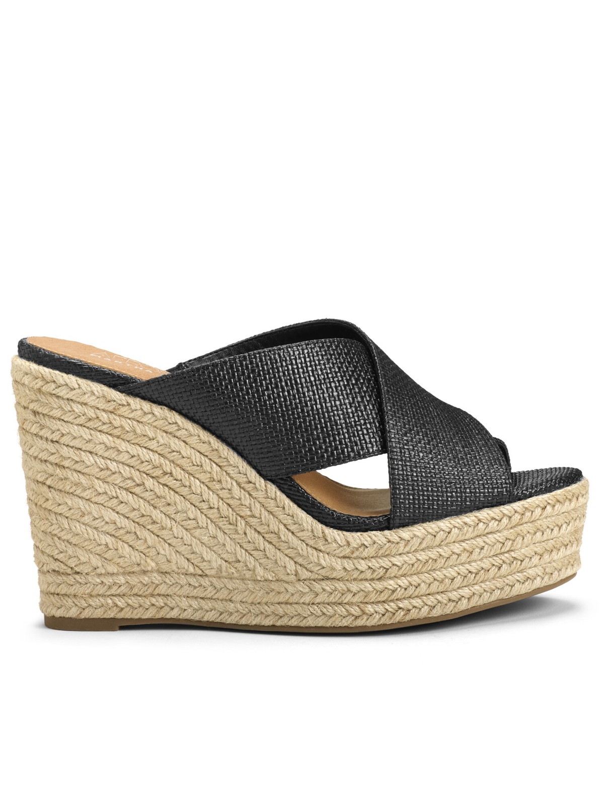 AEROSOLES MARTHA STEWART Женские черные босоножки на танкетке на платформе 1,5 см длиной 9,5 М