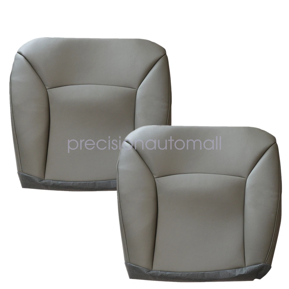 Cubierta de asiento de cuero inferior del lado del conductor y del pasajero para Ford E150 2002-07 08 gris Foto 2 de 4