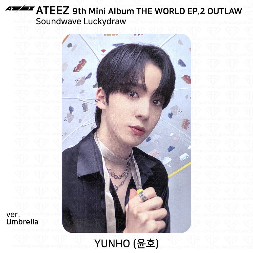 ATEEZ THE WORLD EP.2 OUTLAW Soundwave Lucky Draw Photocard ATEEZ THE WORLD EP.2 OUTLAW Soundwave Lucky Draw Photocard