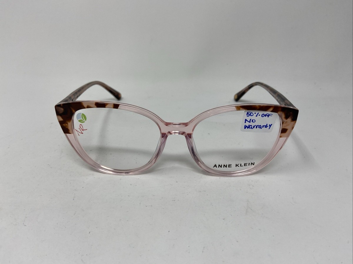 【262】aina 様 ANNE KLEIN AK5092 660 BLUSH CRYSTAL PINK TORTOISE 52/17/140 FLEX