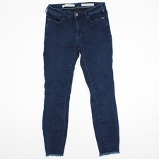 PILCRO  The Letterpress Women's Size 28 Dark Wash Denim Mid-Rise Skinny Jeans
