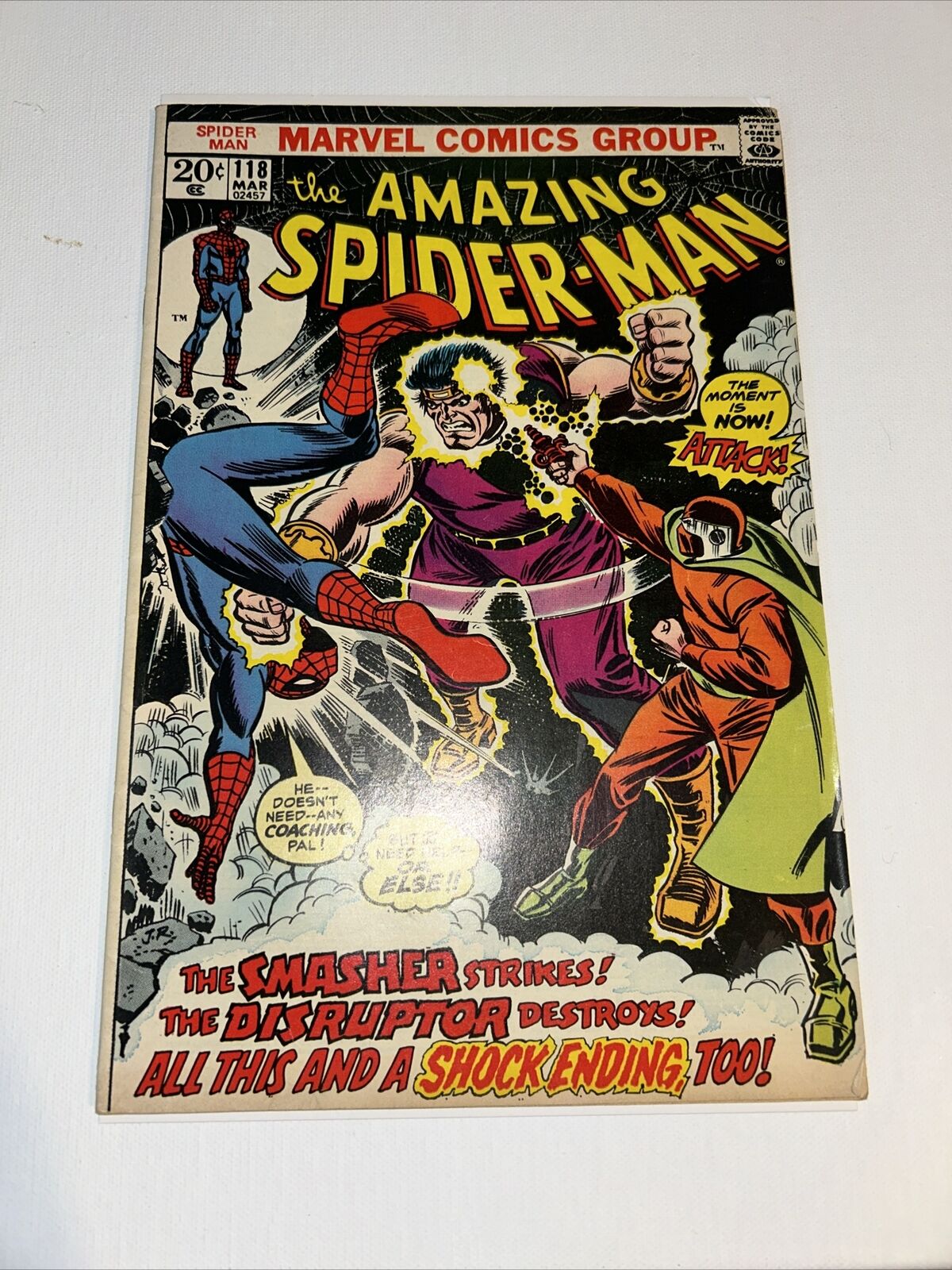 1973 Marvel Comics The Amazing Spider-Man #118 Death of Smasher Romita Sr. 7.5