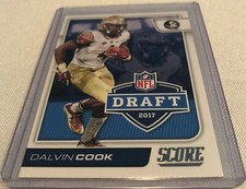 2017 Score Football Dalvin Cook Florida State Seminoles NFL Draft Rookie #8