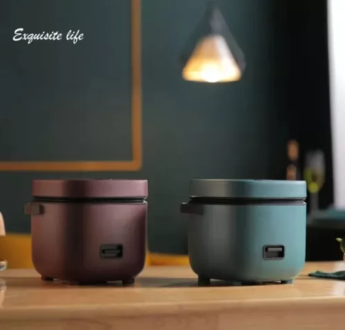 Mini Rice Cooker Automatic Kitchen Electric Cooking machine 1-2 People Steam Veg