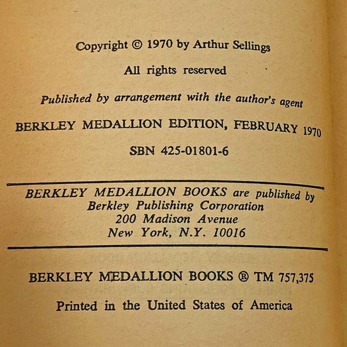 THE POWER OF X by Arthur Sellings 1970 1st PB Predicted the European Union EU! - Imagen 5 de 9