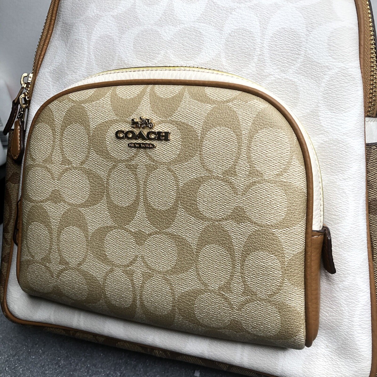 Coach Court Women's Backpack - Chalk White (CA439) for sale online