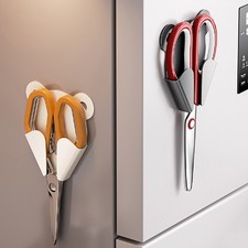 New Wall Mounted Scissor Storage Rack Punch-Free Practical Scissor Holder Self-a