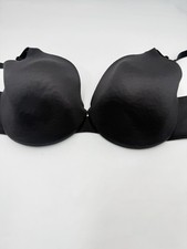 CACIQUE Size 44 C Black Lightly Lined Full Coverage Underwire Bra