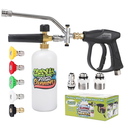 #ad Foam Cannon for Pressure Washer Dual Connector Foam Gun with 5 Nozzle Tips ... $41.12