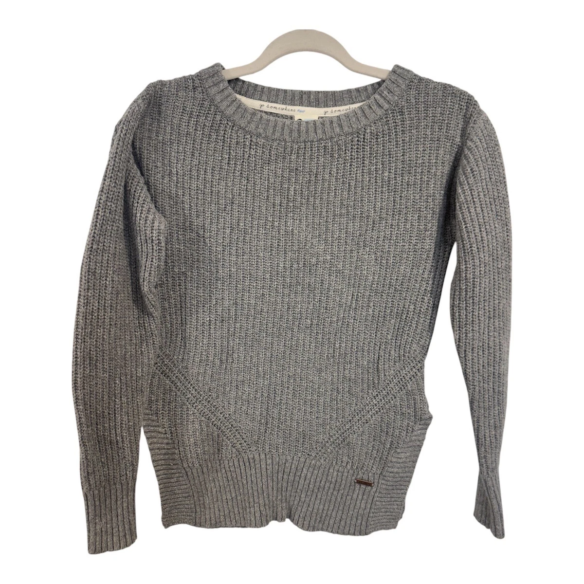 トップス free Tahari Top Womens 2X Gray Pullover V-Neck Long Sleeve Casual