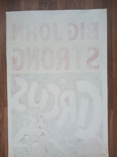 Poster Big John Strong Circus 42"x14" Inquirer n. 52 - Foto 7 di 9