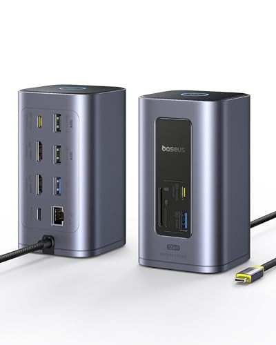 Baseus Nomos Air 12 in 1 Docking Station 2 Monitor Windows 4K HDMI USB-C A