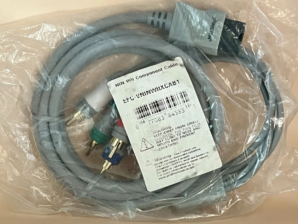 For Nintendo Wii / Wii U High Definition HD Component Audio Video AV Cable Cord - Image 2 of 4