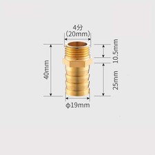 Brass Pipe Fitting BSP Male Connector 4/6/8/10/12/14mm Hose Barb Tail Connector