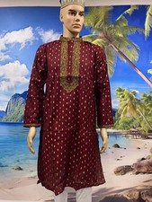 Men Indian Premium Kabli Kurta Panjabi Traditional Designer Party Wear Shirt New