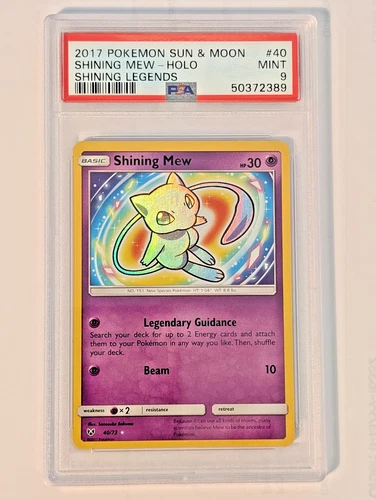 Shining Mew 40/73 PSA 9 Shining Legends 2017 Pokémon TCG Holo Rare Mint