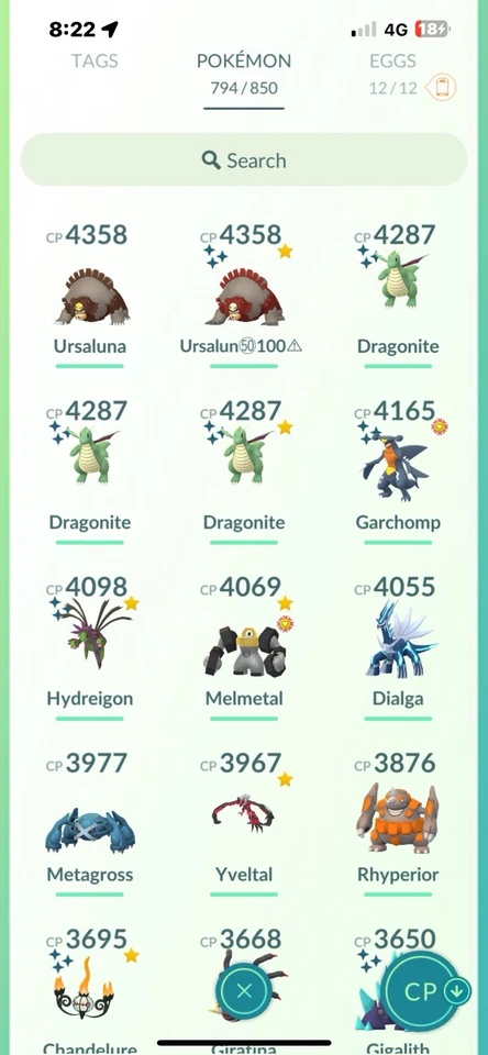 Pokémon Go | Lvl46 | 491 Shinies ✨| 70 Legendaries 🐉 - Image 2 of 4