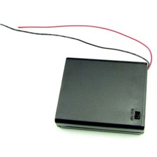 2 x 4x AA Battery Holder Case Power Supply 6V with Wire Leads On Off Switch