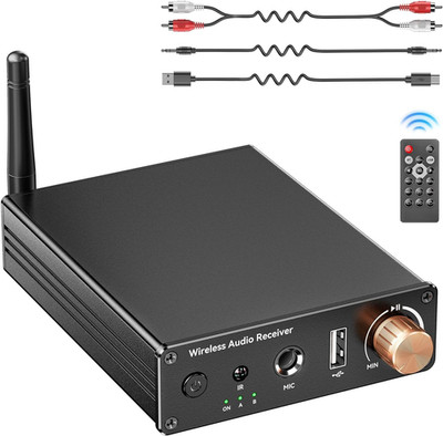 Bluetooth 6.0 Receiver, Hi-Fi Adapter with Wireless Long-Range Low-Latency, Suit