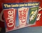 Coca-Cola Vintage Cardboard Store Display/Dangler: Coke/Sprite/Diet Coke (1985)