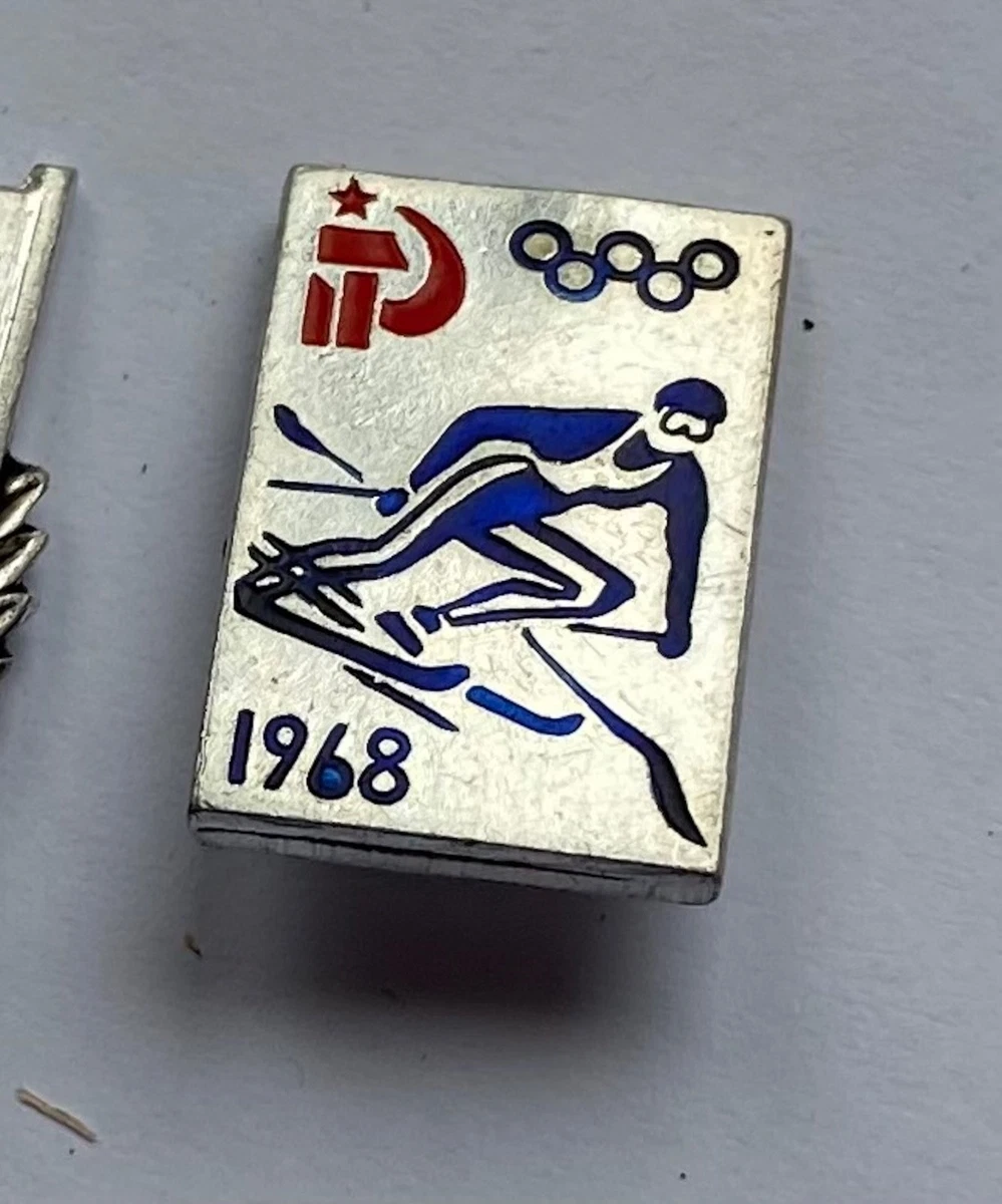Pin's Rare JO Grenoble 1968 - Insigne URSS - Jeux Olympiques - Vintage Collection