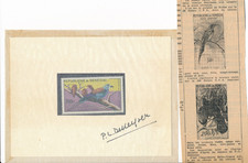 Sénégal 1960 poste aérienne PA N° 232 Les oiseaux signé de l'artiste Dekeyser
