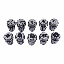 10PCS ER16 1-10mm Spring Collet Set Chuck Collet For CNC Engraving Machine & New