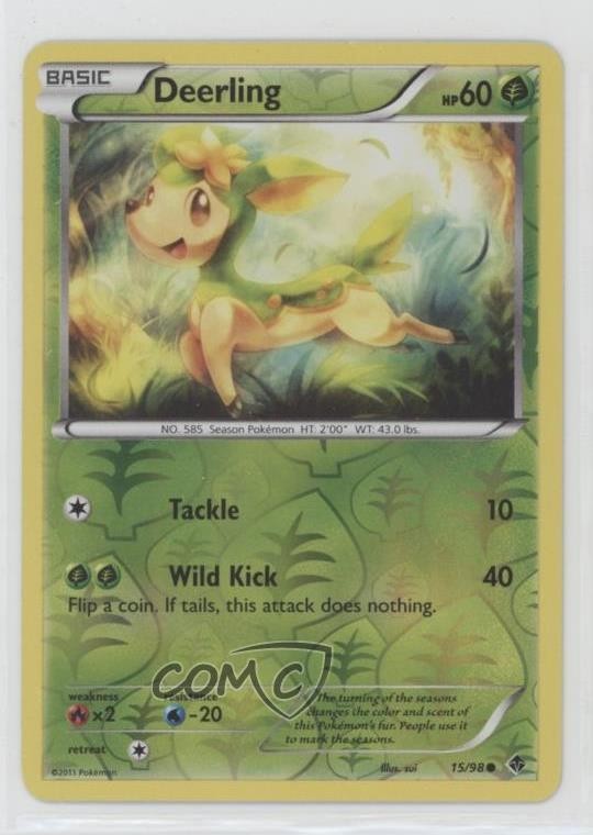 Deerling Reverse Foil Pokémon Black & White: Emerging Powers #15