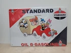 Standard Gasoline Sign, Station, Garage, Auto Shop, Retro Vintage Metal Sign CO