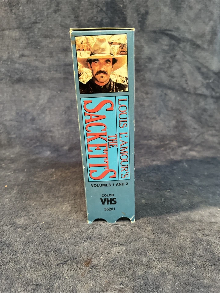 The Sackets Louis L'Amour's 1990 VHS 2 TAPE Tom Selleck, Glenn Ford & Sam Elliot - Image 2 of 4