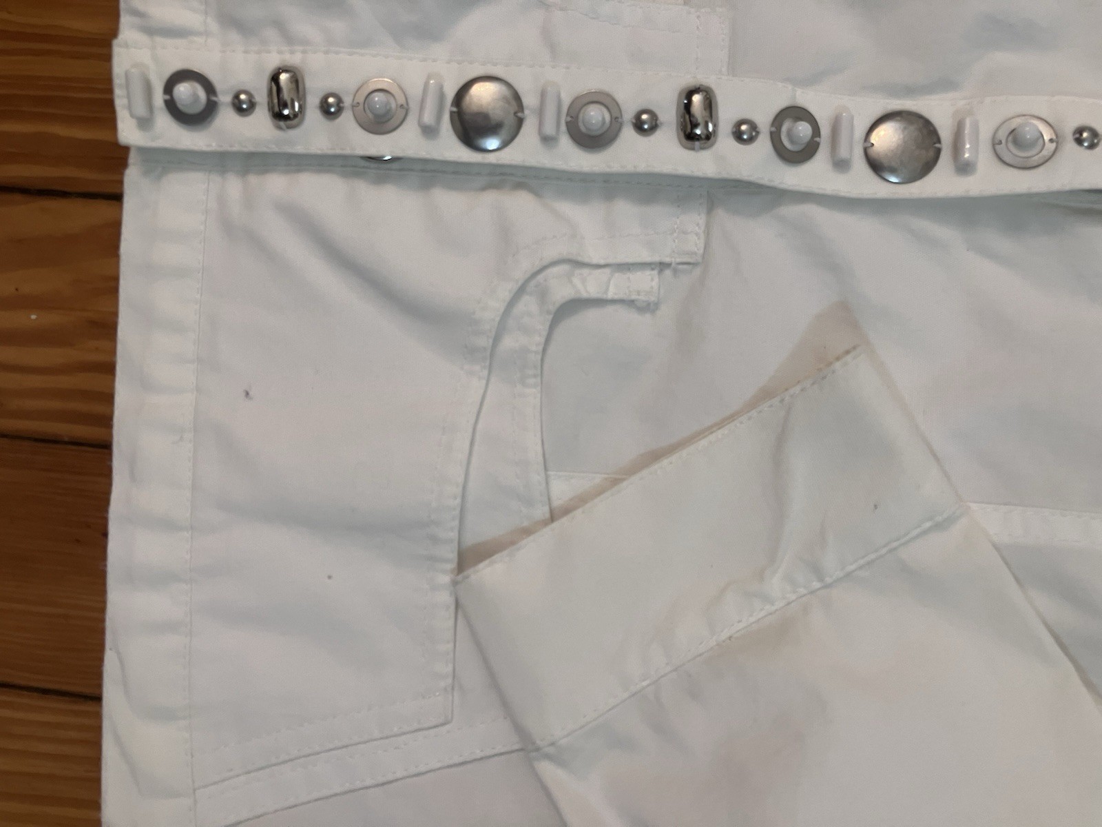 Ruby Rd Jacket Sz S White Button Front Cotton Poc… - image 6