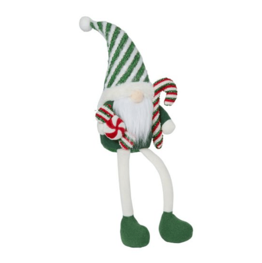 Three Kings Seated Candy Cane Gonk Green