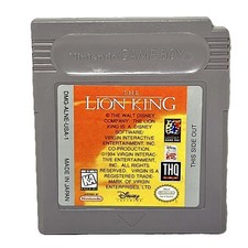 The Lion King (Nintendo Game Boy, 1995) w Nintendo Case - GameBoy Video Games